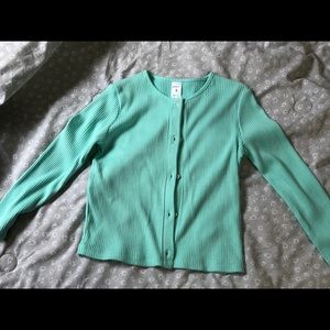 Girls Turquoise Cardigan